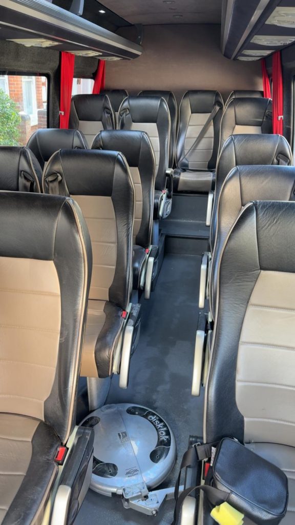 Inside 16 seater